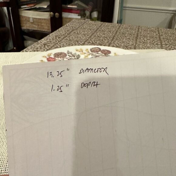 Wedgwood England‎ Linchfield Pattern Fine Bone China Large Round Serving Platter - Picture 7 of 9